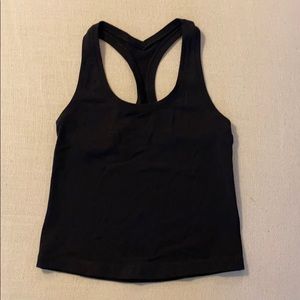 Lululemon Cool Racerback Crop It - black size 4